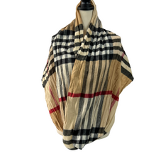 Load image into Gallery viewer, Dillard's Plaid Infinity Scarf Made in Germany