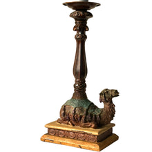 Load image into Gallery viewer, Vintage Nativity Camel Candle Holder 16.5"