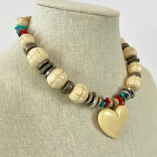 Load image into Gallery viewer, Heart Collar Women Necklace 15.5"