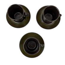 Load image into Gallery viewer, 60s Madeira Brown and Green Floral Carafe Pitcher Coffee Serving Set