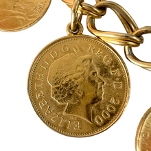 Load image into Gallery viewer, Ben Amun Gold Queen Elizabeth Coin Bracelet