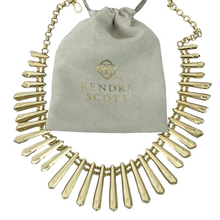 Load image into Gallery viewer, Kendra Scott Jill Fringe Necklace In Gold Tone 20"