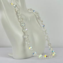 Load image into Gallery viewer, Vintage 50s Aurora Borealis Beaded Necklace with Extension