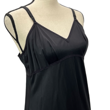 Load image into Gallery viewer, Vintage Black Full Dress Slip 38 Tall