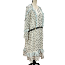 Load image into Gallery viewer, Truly You Ruffle Hem Skater Dress In Ditsy Floral Size 28