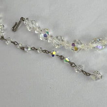 Load image into Gallery viewer, Vintage 50s Aurora Borealis Beaded Necklace with Extension