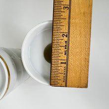 Load image into Gallery viewer, Vintage Shafford White & Gold Candlestick Holder Set