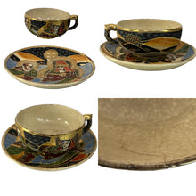 Load image into Gallery viewer, Satsuma Hand Painted Dragon Tea Service for one