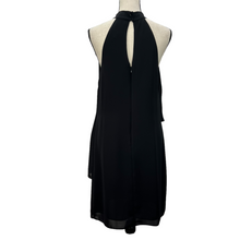 Load image into Gallery viewer, Laundry by Shelli Segal Black Chiffon Halter Dress Size 10