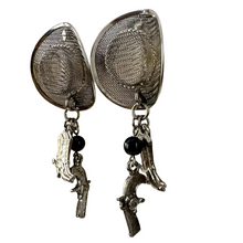 Load image into Gallery viewer, Vintage Cowgirl Dangle Earrings