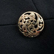 Load image into Gallery viewer, Chico's Gold Embroided Blazer Jacket Size 2