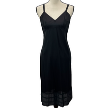 Load image into Gallery viewer, Vintage Black Full Dress Slip 38 Tall