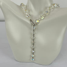 Load image into Gallery viewer, Vintage 50s Aurora Borealis Beaded Necklace with Extension