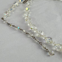 Load image into Gallery viewer, Vintage 50s Aurora Borealis Beaded Necklace with Extension