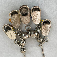 Load image into Gallery viewer, Vintage 925 Italy Necklace with Enamel Charms