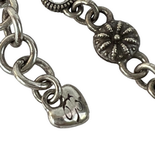 Load image into Gallery viewer, Brighton Silver Crystal Marcasite Circle Pendant Necklace 19"