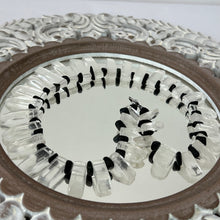 Load image into Gallery viewer, Vintage Rock Crystal and Onyx Fringe Necklace 18"