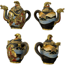 Load image into Gallery viewer, Satsuma Hand Painted Dragon Tea Service for one