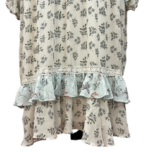 Load image into Gallery viewer, Truly You Ruffle Hem Skater Dress In Ditsy Floral Size 28