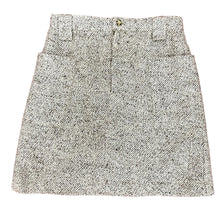 Load image into Gallery viewer, The Limited 90's Tweed Mini Skirt With Pockets. 55% Wool/45% Rayon. Made in Italy. Dry clean only. Fully lined. With belt loops and zipper/button closure. Gently worn vintage condition!