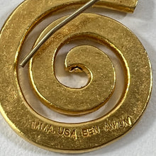 Load image into Gallery viewer, Ben Amun MMA Cuff Bracelet & Dangle Earrings Set 24 kt Gold Electroplated Brass