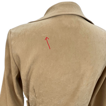 Load image into Gallery viewer, Vintage Faux Suede Camel Shirt Dress Size 8P