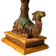 Load image into Gallery viewer, Vintage Nativity Camel Candle Holder 16.5"