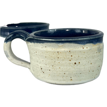 Load image into Gallery viewer, Blue Wild Horse Stoneware Pottery Mug Pair