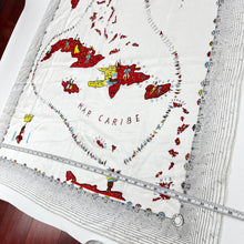 Load image into Gallery viewer, Vintage Caribbean Sea Silk Souvenir Scarf 35&quot; 
