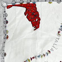 Load image into Gallery viewer, Vintage Caribbean Sea Silk Souvenir Scarf 35&quot; 
