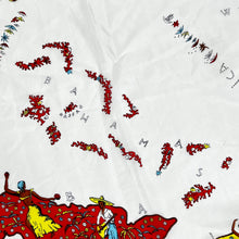 Load image into Gallery viewer, Vintage Caribbean Sea Silk Souvenir Scarf 35&quot; 

