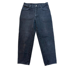 Load image into Gallery viewer, Vintage 90s Versace Jeans Couture Black Tapered Denim Jeans Size 32
