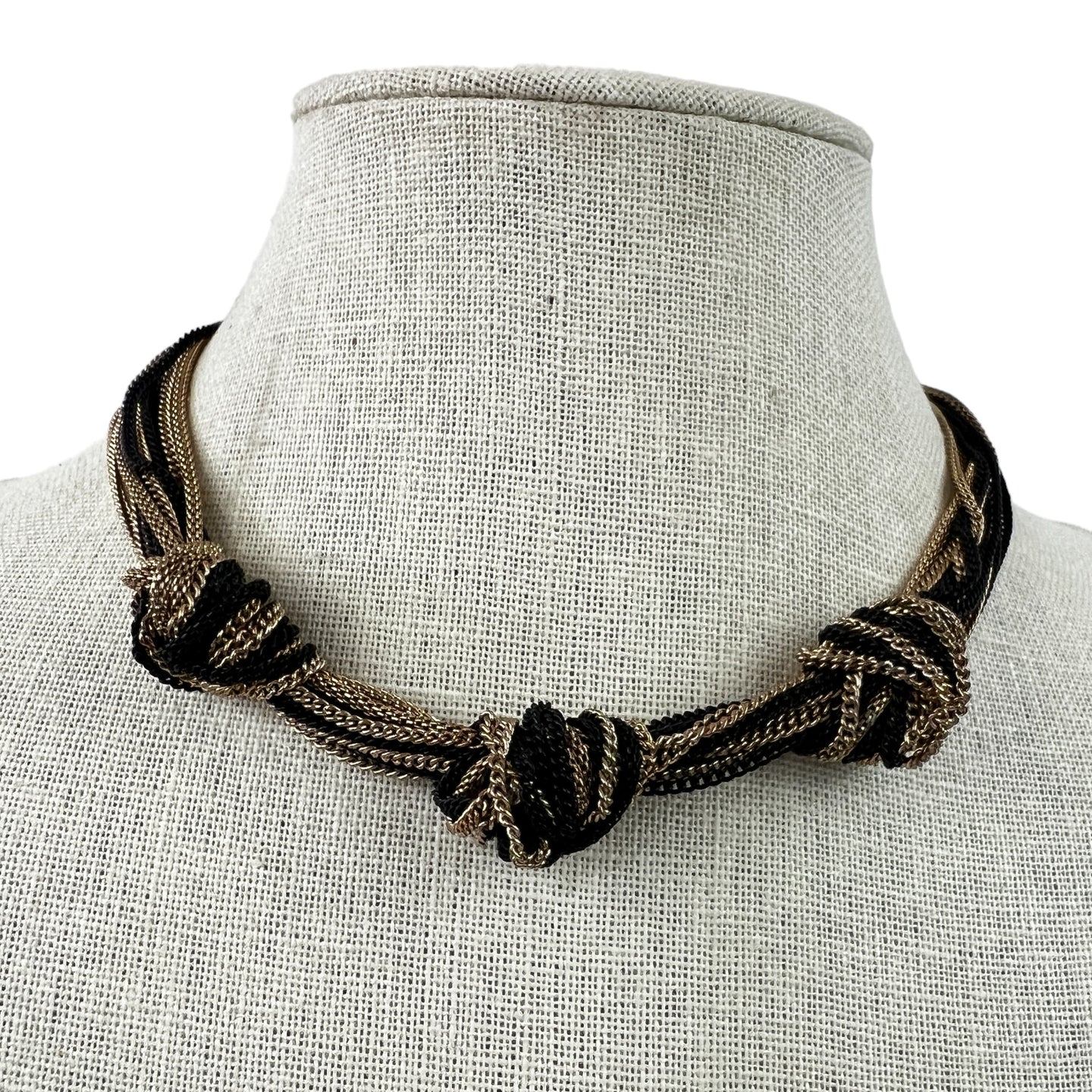 Multilayered Knotted Chain Choker Women Necklace