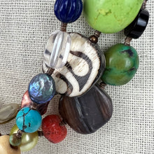 Load image into Gallery viewer, Around the World Multi Strand Beaded Necklace
