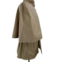 Load image into Gallery viewer, Khaki Trench Cape Jacket Size Medium
