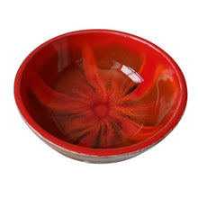 Load image into Gallery viewer, Mid Century California Pottery Glazed Dipping Bowl Orange Glazed
