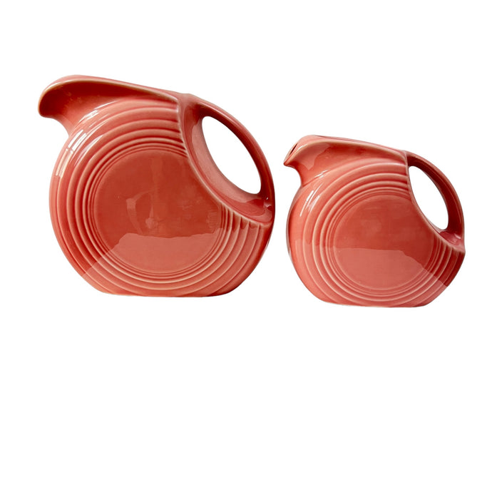 Vintage Fiesta Rose by Homer Laughlin Pitcher Set of 2