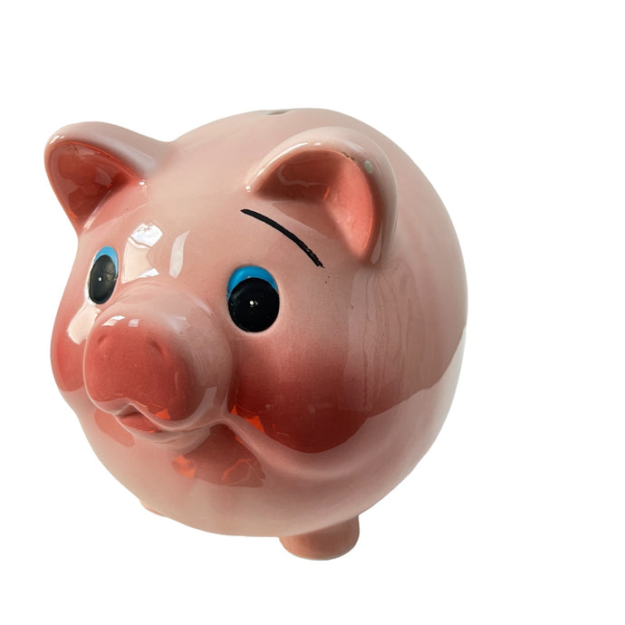Vintage Retro Pink Piggy Bank Size 6