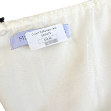 Load image into Gallery viewer, Miss Sparkling Cream Ruffle Hem Women Tank 
