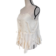 Load image into Gallery viewer, Miss Sparkling Cream Ruffle Hem Women Tank 
