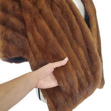 Load image into Gallery viewer, Mid Century Brown Mink Stole
