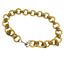Load image into Gallery viewer, Vintage 80s Resin &amp; Gold Tone Chain Link Belt 32&quot; by KJL
