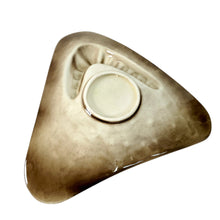 Load image into Gallery viewer, Vintage Hand-painted Ashtray Signed70s Handcrafted Triangle Ashtray Signed by Artist
