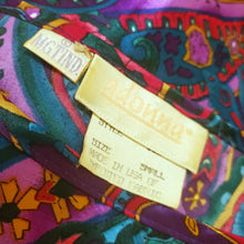 Load image into Gallery viewer, Vintage Purple Paisley Satin Nightgown Size Small
