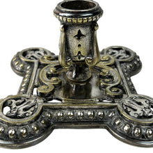 Load image into Gallery viewer, Ornate Silver Candlestick Holder with Handle
