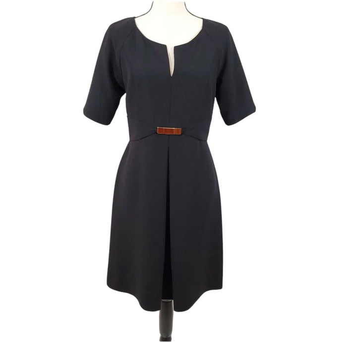 Ellen Tracy Short Sleeve Little Black Dress Size 8