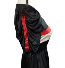 Load image into Gallery viewer, Vintage 80s Black Short Sleeve Dress Size Small
