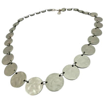 Load image into Gallery viewer, Anne Taylor Silver Tone Disk Chain Necklace 
