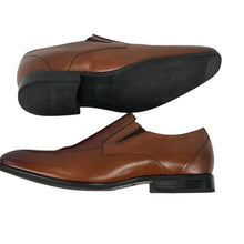 Load image into Gallery viewer, Stacy Adams Brown Almond Toe Slip-On Loafers Size 11W
