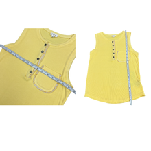 Load image into Gallery viewer, POL Yellow Ribbed Tank Top Size Small
